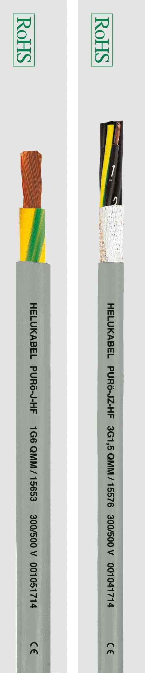 Кабели для буксируемых цепей HELUKABEL PUR- PURo-JZ-HF