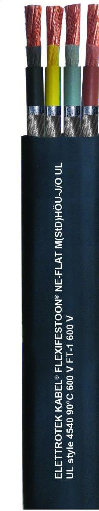 Крановые и лифтовые кабели Elettrotek Kabel FLEXIFESTOON NE FLAT MSTDHOU-JO UL