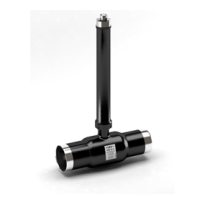 Кран шаровой п/проходн.  LD КШ.Ц.П.25.02 ПП Н = PN25, Ст 20/Нерж. Ст 1.4308/PTFE, св/св, удл. штока (DN200 PN25 КШЦП.200.025.02 пп Н =1550мм)