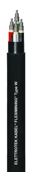 Крановые и лифтовые кабели Elettrotek Kabel FLEXIMINING TYPE W