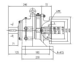  Редуктор циклоидальныйBWD180-35 i=35