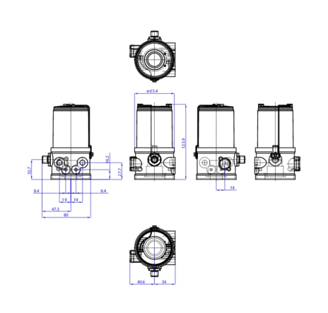 Управляющая головка для децентрализованной автоматизации прямоточных клапанов ELEMENT (265074)