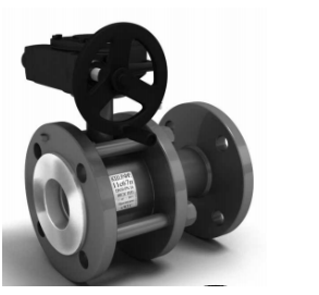 11с67п КШ.Р.Ф.Р.ХХХ.40 ПП Кран шаровой п/проходн.  разб. LD PN40, Сталь 20 / Нерж. сталь 1.4308 / PTFE, фланец/фланец с редукторм