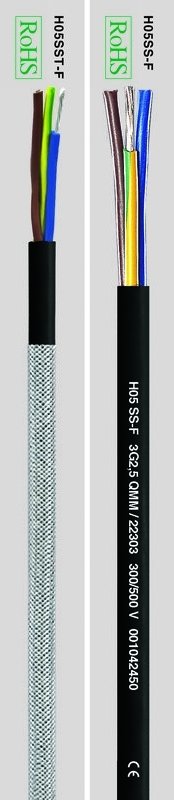 Высокотемпературный кабель HELUKABEL H05SS-F / H05SST-F