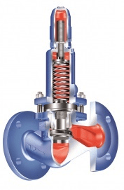 Перепускной клапан 12.750 ARI-PRESO  GG-25 PN16 Тмакс=+450оС фланец (DN50)