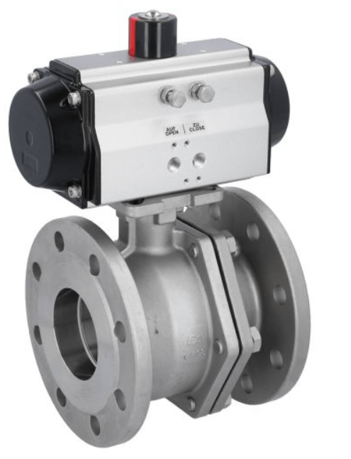 Затвор дисковый Butterfly valve-WA, DN200, with drive-ED, DW100 Cast iron-40 / stainless steel / EPDM, double acting