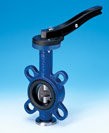 Затвор поворотный 22.012 ARI-ZESA  PN16 к.чугун/нерж.сталь/(EPDM) Тмакс=+120оС c рукояткой с фикс. межфланцевый (PN 16, DN 20)