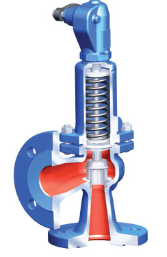 Предохранительный клапан 12.921 ARI-SAFE-P  угловой PN16 корпус: серый чугун Тмакс=+300оС ф/ф (DN20)