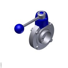 522401001100  Дисковый клапан SV04 SS DN 100 304 BL. HB04 VMQ