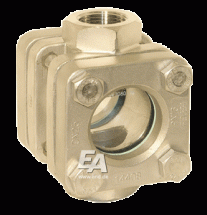 Смотровое стекло 3/8&amp;quot;, нерж. сталь 1.4408, PN16 Крышка шайба: стекло DIN8902