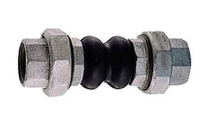 Компенсатор антивибрационный GENEBRE 2830 05 DN020 PN10, корпус - EPDM + Nylon, резьбовое соединение - оцинкованная углеродистая сталь, ВР/ВР