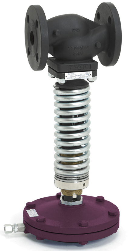 Клапан редукционный RP45S PN16 ф/ф угл. сталь Tmax=200°C (DN80 PN16 ф/ф пруж. 62, пр.м. А2, емкость)