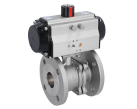 Кран шаровый Kugelhahn-MP, DN50, mit Antrieb-OE, EW85, Edelstahl 1.4408, PTFE-FKM, federrückstellend