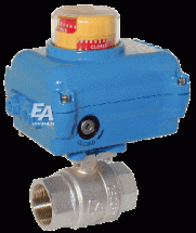 Кран шаровый-KA, 21/2&amp;quot;, с приводом-NE05 Ms./PTFE-FKM, 230V 50Hz, время. сраб. 14сек