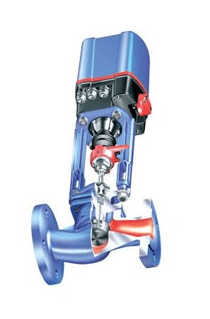 Клапан регулирующий 12.422 ARI-STEVI® Pro  PN16 EN-JL1040/граф фл (DN200 Kvs=630 с прив. Auma SAR 10.2, IP68 400V, пот., к.выкл.)