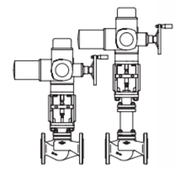 Клапан регулирующий 23.405 ARI-STEVI  PN25 EN-JS1049 с электроприводом Auma фланец