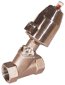 Пневмоклапан, DN15, SK32-Ms., Edelstahl/PTFE, Ruhe zu, gegen Medium