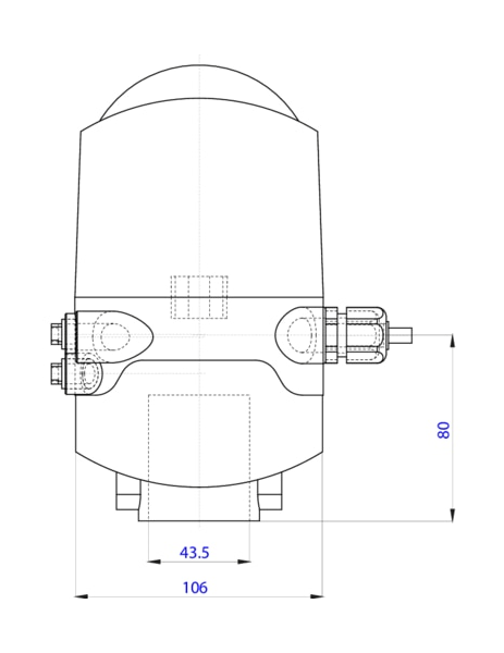 Управляющая головка для прямоточных гигиенических клапанов (196411)
