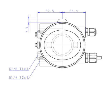 Управляющая головка для прямоточных гигиенических клапанов (196411)