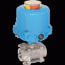 Кран шаровый-ZA/HT, 3/4&amp;quot;, с приводом-NE03 нерж. сталь/PTFE-FKM, 230V 50Hz, врем