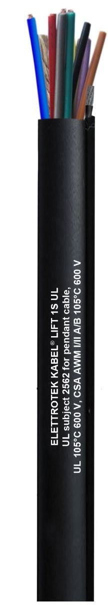 Крановые и лифтовые кабели Elettrotek Kabel PENDANT LIFT-1S UL