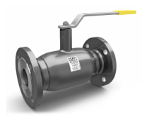 Кран шаровой полнопроходной LD КШЦФ PN40, Сталь 20 / Нерж. сталь 1.4021 / PTFE, фланец/фланец (DN40 PN40 КШ.Ц.Ф.040.040.02 полн.)