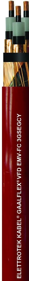 Гибкие кабели управления Elettrotek Kabel GAALFLEX VFD EMV-FC 3GSEGCY