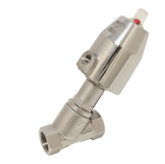 Пневмоклапан,  G1/2&quot;, SK50-Ms., OS, Edelstahl/PTFE, Ruhe zu, mit Medium