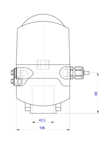 Управляющая головка для прямоточных гигиенических клапанов (196410)
