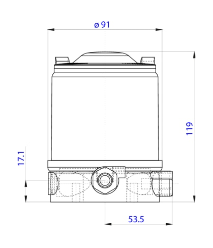 Управляющая головка для децентрализованной автоматизации прямоточных клапанов ELEMENT (227250)