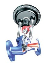 Клапан регулирующий 12.405  ARI-STEVI  PN16 с пневмоприводом DP корпус:EN-GJL-250/ EN-JL1040 Тмакс=+300оС (DN100)