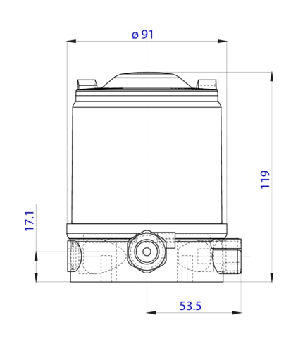 Управляющая головка для децентрализованной автоматизации прямоточных клапанов ELEMENT (227252)