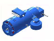 Электродвигатель motor DAFN8C Poles 2/4 V4 00 /50 Dahlander Kw 18.5 / 15flange 350 shaft 48 X110 brake160MSDD