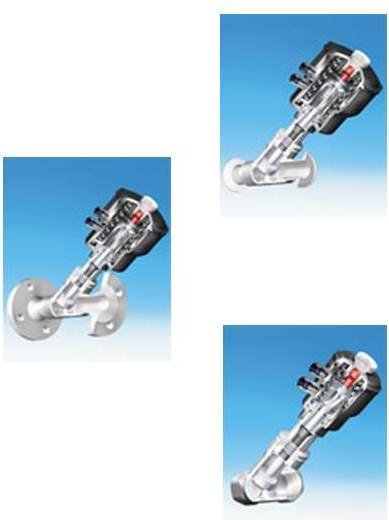 Пневмоклапан отсечной наклонный 10.350 ARI-STEVI AS  PN16, 1.4408, Тмакс=+180оС резьба (DN50)