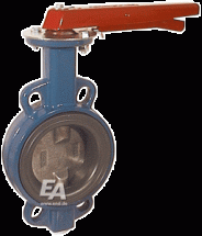Кран &amp;quot;бабочка&amp;quot;V(LUG) DN250, PN16, accEN558-20 GGG-40/NBR/GGG-40, ISO 5211