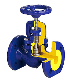 Вентиль запорный сильфонный Zetkama zBEL 234С-D-01 PN25 GGG40.3 / 1.4021 / 1.4021, Тмакс=+350оС (PN 25, DN 50, 234 c-050-d01 50)