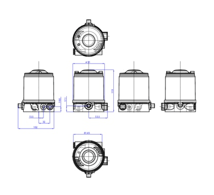 Управляющая головка для децентрализованной автоматизации прямоточных клапанов ELEMENT (227255)