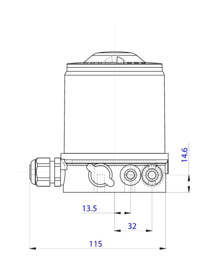 Управляющая головка для децентрализованной автоматизации прямоточных клапанов ELEMENT (227261)