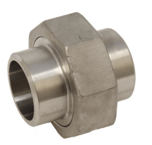 Соединение Verschraubung, Schweißenden, DN40, Edelstahl 1.4408 (flachdichtend mit PTFE-Ring)