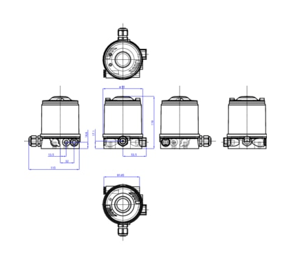 Управляющая головка для децентрализованной автоматизации прямоточных клапанов ELEMENT (227260)