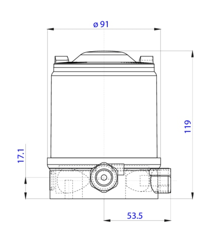 Управляющая головка для децентрализованной автоматизации прямоточных клапанов ELEMENT (227260)