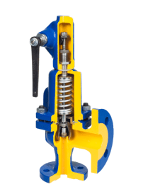Клапан предохранительный полноподъемный ZETKAMA 630A-050х080-С01-1, DN50х80, PN16, корпус - GJL-250 (GG25), Pср=8,0 бар, Ф/Ф