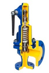 Клапан предохранительный полноподъемный ZETKAMA 630A-050х080-С01-1, DN50х80, PN16, корпус - GJL-250 (GG25), Pср=8,0 бар, Ф/Ф