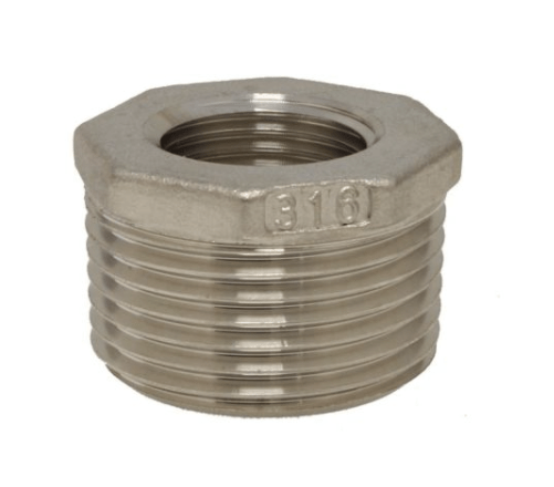 Переходник Reduzierstück 1/2" - 3/8" (DIN2999), Edelstahl 1.4408