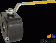 Кран шаровый-ZA/HT, 1/2&amp;quot;, с приводом-ED, DW43 нерж. сталь/PTFE-FKM, двойного действия