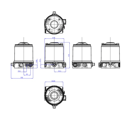 Управляющая головка для децентрализованной автоматизации прямоточных клапанов ELEMENT (227267)