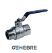 Кран шаровый полнопроходной Genebre, Латунь / Латунь / PTFE, Тмакс=+180оС НР/ВР, рычаг