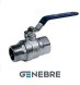 Кран шаровый полнопроходной Genebre, Латунь / Латунь / PTFE, Тмакс=+180оС НР/ВР, рычаг