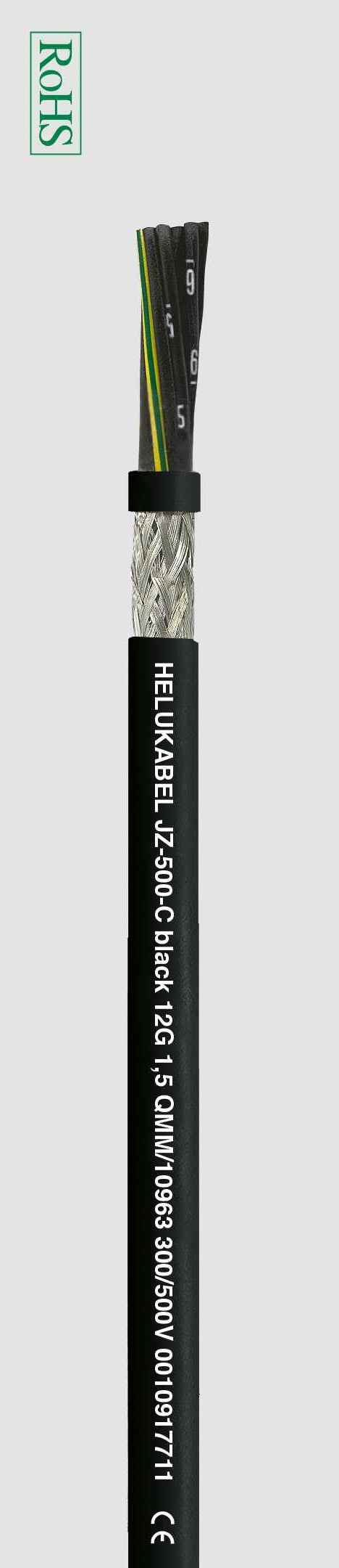 Гибкие кабели управления HELUKABEL JZ-500 C black