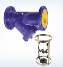 Фильтр сетчатый с магнитной вставкой РАШВОРК 601-350-16, DN350, PN16, корпус - GJL-250 (GG25), сетка - AISI304 (CF8), ячейка - 1,6 мм, Ф/Ф